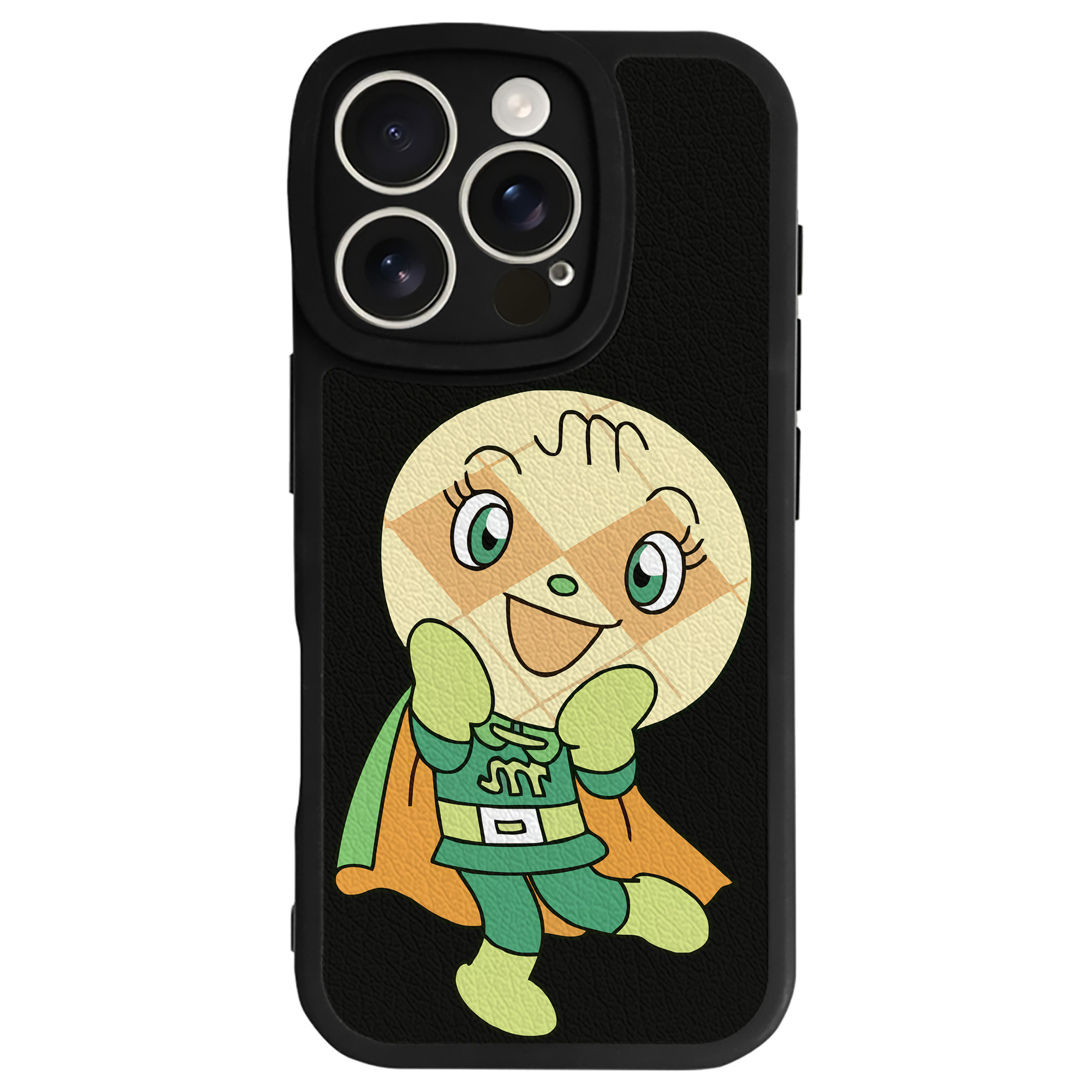 （画像用） アンパンマン Anpanman 【iPhone 16シリーズ対応】シリコンスマホケース（レザー調） 材質：シリコン